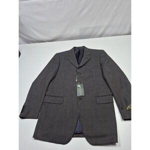 Zanieri Blazer Mens 40L Brown Wool Super 100s Tweed Sport Coat Italy Jacket NWT